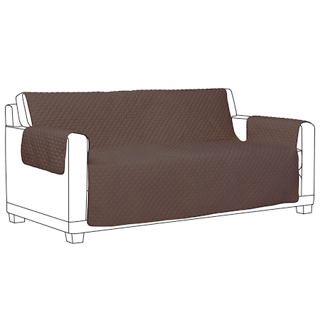 Cover Bonanza Indoor Sofa Slipcover, Dark Brown/Tan, 68"Wx21"Dx25"H 51-006-016601-EC
